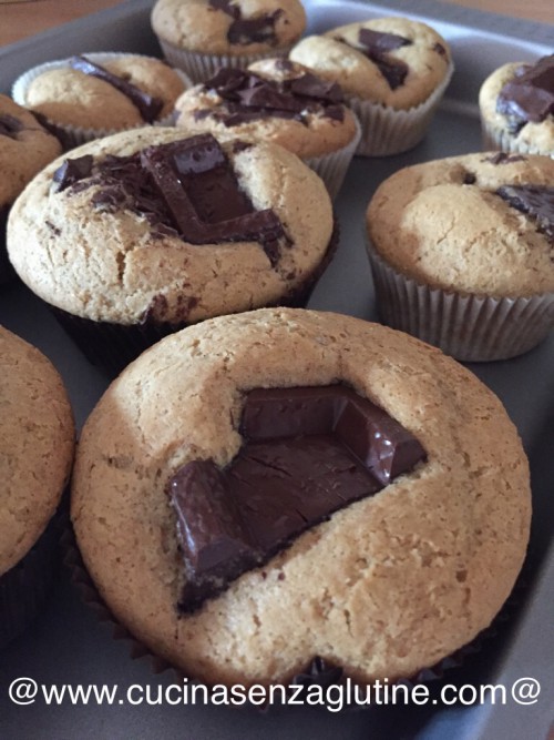 Muffin al cioccolato senza glutine 